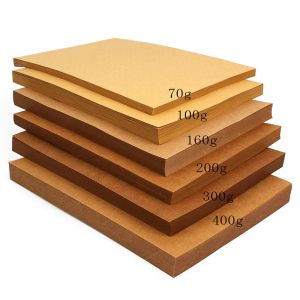 Yaşam tarzı 70200gsm 100pcs kraft kağıt yüksek kaliteli a4 kahverengi kağıt diy el kurulu yapmak zanaat kağıt ambalaj kağıt ofis malzemeleri