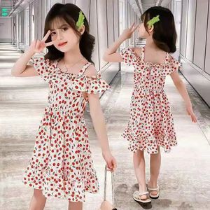 Girls Casual Dresses for Summer Children da 2 a 12 anni adolescenti abiti per bambini abiti da fiori principessa per bambini 240403