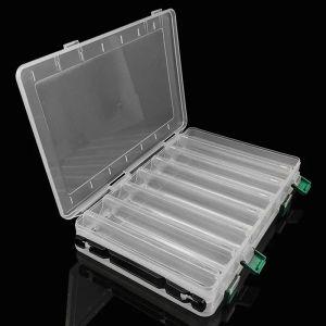 Boxes Double Sided Fishing Tackle Boxes, Lure Organizer, Hook Bait Case, Bait Container Box for Wobblers, 14 Compartments