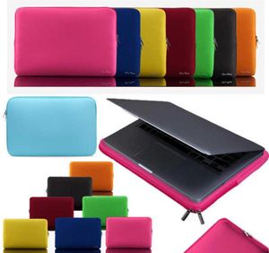 Mjukt bärbart fodral 14 tum Laptop Bag Zipper Sleeve Protective Cover Bärande fodral för iPad MacBook Air Pro Ultrabook Notebook Hand9109073