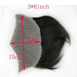 Toupees Men's Hairline Toupee Lace Frontal Hairpieces For Covering Male Replacement System (3x6inch) Men For Toupee Natural Color