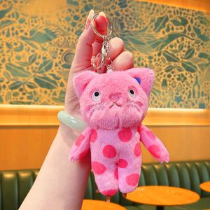 Plush Little Monster Cat Jewelry Keychain Pendant Cute Keychain Accessories Toy Pendant Doll Children's Gift Free Shipping DHL/UPS