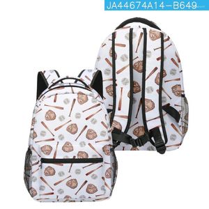 Backpack Harajuku Funny Baseball Student Bookbag Notebook Backpacks 3D Print Oxford Waterproof Boys/Girls Travel