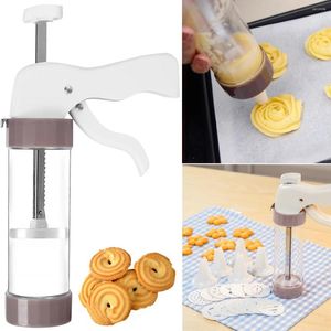 Moldes de cozimento Máquina de biscoitos Máquina de biscoitos Kit de pistolas de biscoitos Conjunto de armas de capa de churro Ferramentas de decoração de bolos