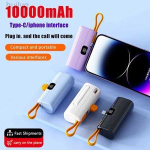 Mobiltelefon Power Banks 10000mAh Mini Wireless Power Supply High Capacity Snabbladdning Mobil PowerBank Emergency Externt batteri för iPhone Type-C 2443