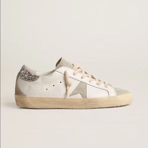med Box Italy 2024 paljett Casual Brand Golden Super Star Shoes Top Trainers Sneakers Woman Classic White Doold Dirty US 13 EUR 35-47