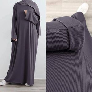 Ubranie etniczne Zwykła muzułmańska abaya skromna dla kobiet długa maxi sukienka Turcja arabska kaftan islamska szata Dubai saudyjska femme jalabiya