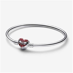 Bangle Top Quality Red Mask Clasp Pandoras 100% 925 Sterling Sier Charm Bracelet Women Girls Luxury Jewelry Designer With Original B Dhkzu