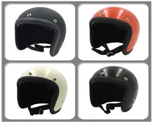 Motorcycle open Face helmet FRP Fiberglass 34 retro Vintage Motorbike scooter street moto cross casco safe protective bike bicycl7267205