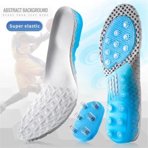 Boots Sport Spring Silicone Gel Insoles for Women Men Orthotic Sole Pad for Shoes Deodorant Breathable Cushion Running Pad for Feet