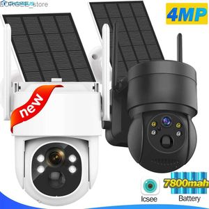 Other CCTV Cameras 4MP Wireless Outdoor IP Camera Solar WiFi Cam 7800mAh Battery Long Standby AI Detect Security Protection Video Solar Cam iCsee Y240403