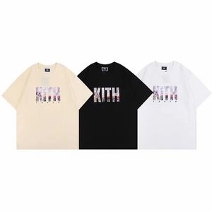 KITH Mens camiseta designer camiseta dos homens de meia manga camisetas verão casual suor de algodão puro absorvendo a moda de rua de mangas curtas