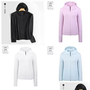 Womens Jackets Fashion Quick Dry Skin Waterproof Windbreaker Sun Protection Anti-Uv Coats Outdoor Sports Clothing Cam Jacket 10Pcs P D Otufn