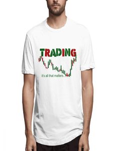 Men039s Oneck Share Stock Trading Tee Shirt Investimento Forex Mercato azionario Grafico a candela Harajuku T-shirt7143756