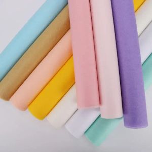 紙40pcs 50x70cm diyティッシュペーパー包装紙ギフト装飾フラワーブーケクラフトペーパー衣類梱包ギフトパッケージ