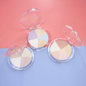 Cross-border makeup three-dimensional brightening high disc transparent color matching 5-in -1 high-gloss powder cake neutral spot