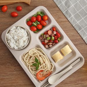 2024 Ceramic Dividing Dinner Plate Breakfast Fruit Tray White Porslin Restaurang Hem Dividerad maträtter Vuxen Tabeller för vuxna - För restaurang