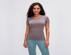 55 Nuovi top da yoga T-shirt Fashion Abbigliamento per esterni per esterni Donne Sport Sport Sports Sports Shirt 4018623