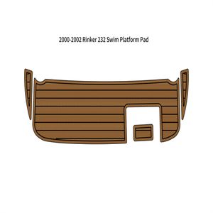 ZY 2000-2002 Rinker 232 Swim Platform Pad Boat Eva Foam faux teak däck golvmatta stödjande självhäftande seadek gatorstep stil kuddar