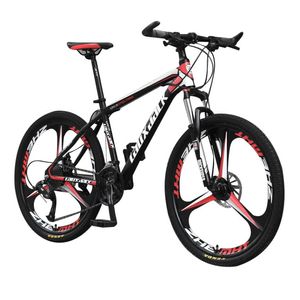 Lauxjack 24 26 tum Integrated Wheel Adult Offroad Mountain Bike 21 Speed ​​Road Bicycle Mtb Men Spring Fork Sports Cycling5929452