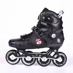 Skor Original Calary Carbon Fiber Adults Slide Skates Shoes For Professional Street Road Inline Skating Patines Carbon Fiber Roller