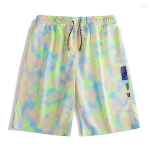 Shorts masculinos gradiente da marca Tie Tye Dye Summer Juventude Estilo Original Sports Sports Beach Casual