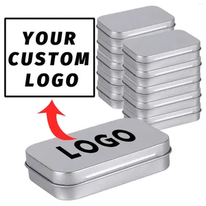 Gift Wrap 10 Pcs Custom Metal Tin Box Tool Cigarette Coin Candy Key Business Card Jewelry Storage Cosmetic Container Tea