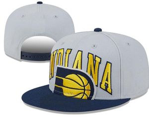 Indiana'''pacers''ball Caps 2023-24 Fashion Champions Baseball Snapback Men Women Sun Hat Brodery Spring Summer Cap Wholesale Strapback Casquette A0