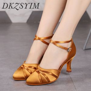 Boots Dkzsyim Women Dance Shoes Ballroom Girls Latin Shoes Ladies Waltz Modern Jazz Comfortable Close Toe High Heel Dance Sneakers