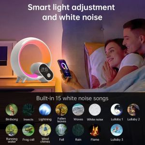 Novelty Smart Q Wake Up Light Ambient Light And Wake-Up Night Light Dimmable Wake-up For Children Bedroom Decorative Birthday G