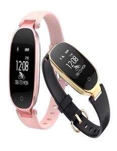 S3 Smart Armbands Fitness Armband Herzfrequenz -Monitor -Aktivitäts -Tracker SmartWatch Band Frauen Ladies Uhr für iOS Android Telefon2800125