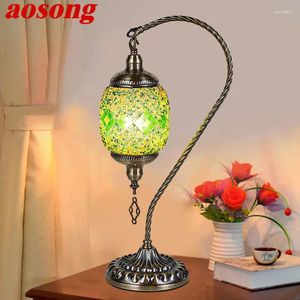 Настольные лампы Aosong Современная светодиодная лампа для стола творческого освещения северное декор дома гостиная спальня спальня кровати
