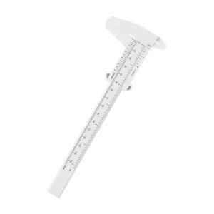 3Pcs 150mm Mini Plastic Caliper Double Scale Measuring Tool Rectangular Vernier Caliper Gauge Ruler For Eyebrow Stencil