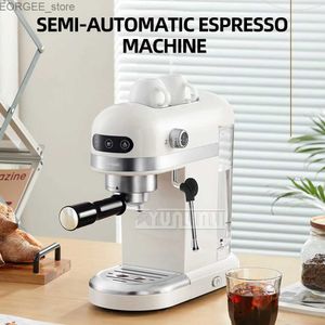 Kaffeemaschinen kommerzielle Kaffeemaschine Haushalt Automatische Kaffeebohnenschleife kleine Milch gefroren Kaffeemaschine Y240403