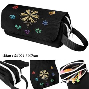 Kılıflar Kalem Kılıfı Genshin Etki Pantolon Scolaire Oyunu Estuches Escolares Taşınabilir Kalemlik Piornik Pen Case Pouch Kırtasiye Kawaii