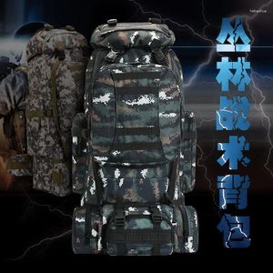 Zaino Outdoor 80L Combinazione Rimovibile Sport Trekking Mimetico Borsa da alpinismo impermeabile