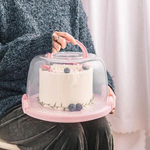 Storage Bottles Cake Case With Lid Container Transparent Waterproof Practical Toast Box Baking Supplies