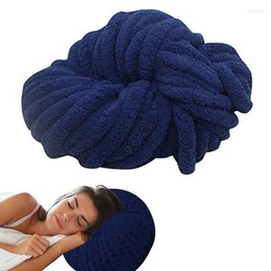 毛布シェニールヤーン厚い織り糸ソフトポリエステルかぎ針編みのクラフトブランケット枕用