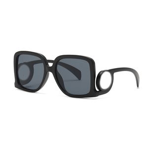 Damendesigner Sonnenbrille große Sonnenbrillen für Frauen Herren Gläser hohlen Rahmen Occhiali da allein kreative schwarze Luxus -Sonnenbrille Männer UV400 Goggle schön QQ