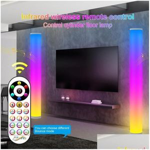 Lampade per pavimenti Tuya WiFi LED Smart Light Bars RGB Sound Control Pickup Rhythm Bluetooth Atmosfera apposibile Bluetooth Atmosfera Lampada Fase Dhyvq