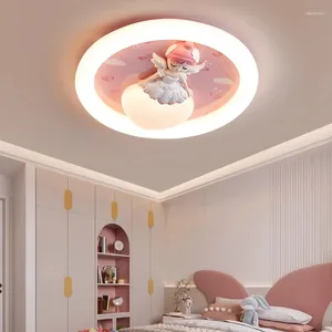 Taklampor Full Spectrum Children's Room Lamp Cartoon Harts Princess Light Kids Baby Bedroom Nursery School Decor 220V