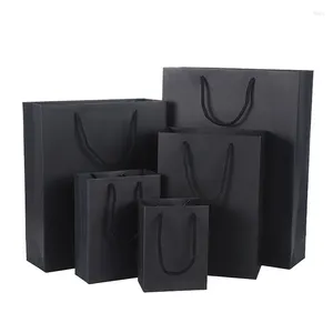 Gift Wrap 12PCS Kraft Paper Bags With Handles For Wedding Birthday Christmas Wrapping Favor Bag Small Business