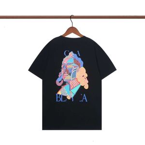 T-shirt maschile gamma di dimensioni complete Nuova stampa a manica corta Neck rotonde dello stesso stile per uomini e donne Lettera completa