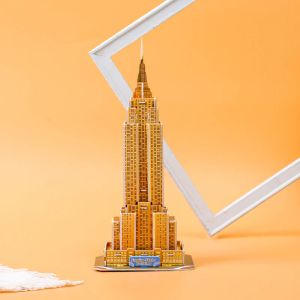 3D Puzzle Famous World Architecture Landscape Eiffel Tower Model Paper Handmade DIY Children Puzzle Toys Educational Toys