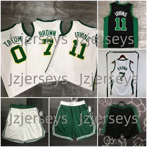 Jayson Tatum Basketbol Forması 33 Jaylen Brown Mens Çocuk Gömlek 7 0 Marcus Akıllı Vintage Forma ve Şort 36