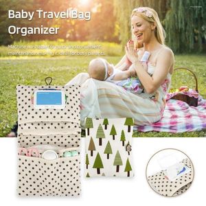 Storage Bags Diaper Bag Portable Stroller Pouch Capacity Baby Organizer For Born Essentials Foldable Container