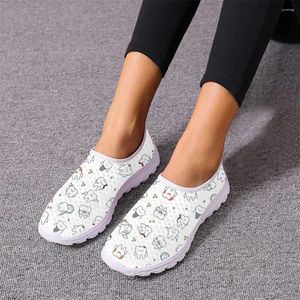 Lässige Schuhe kawaii schützen Muster Frühling Autumn Sport Outdoor -Reisen atmungsaktive Frau Sneaker auf Bedarf drucken