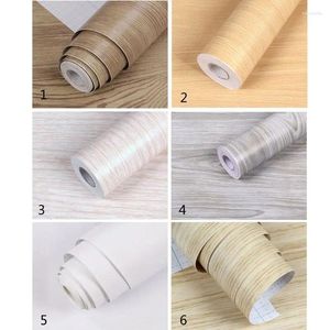 Sfondi Wallpapers Waterproof Wood Pallpaper rotolo di decorazione auto adesiva di contatto porta carta