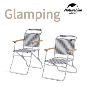 Möbler naturhike stol utomhus aluminium legering rover stol camping bärbar förvaring vikstol picknick fiske fritid ryggstöd stol