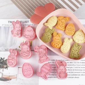 Baking Moulds Easter Cookie Mold 3d Plastic Three-dimensional Frosting Fondant Press Home Embossing Stamp